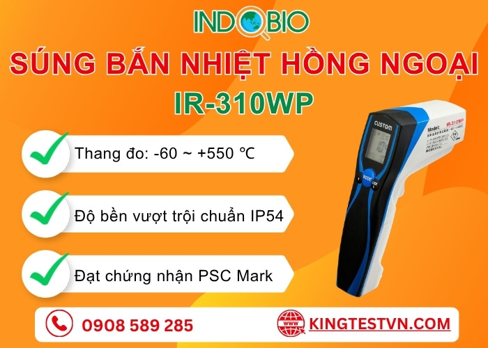 Tổng quan súng đo nhiệt hồng ngoại Custom IR-310WP